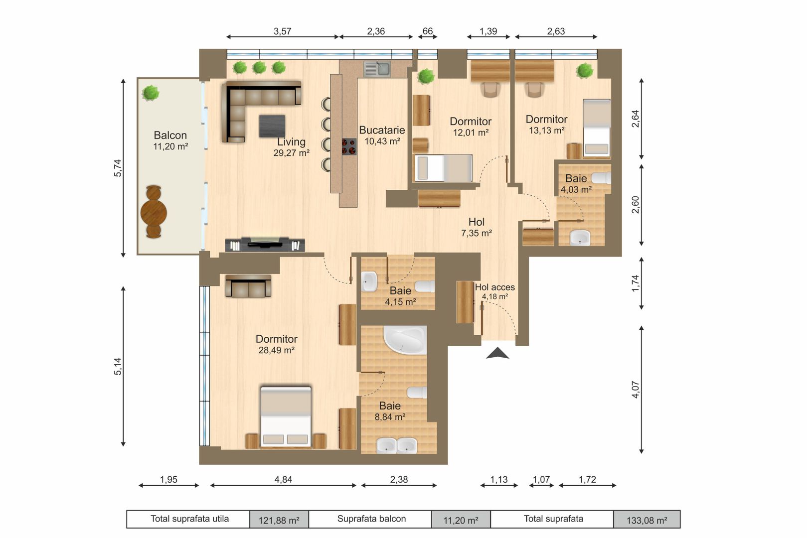 3 room Apartment for sale, Floreasca area