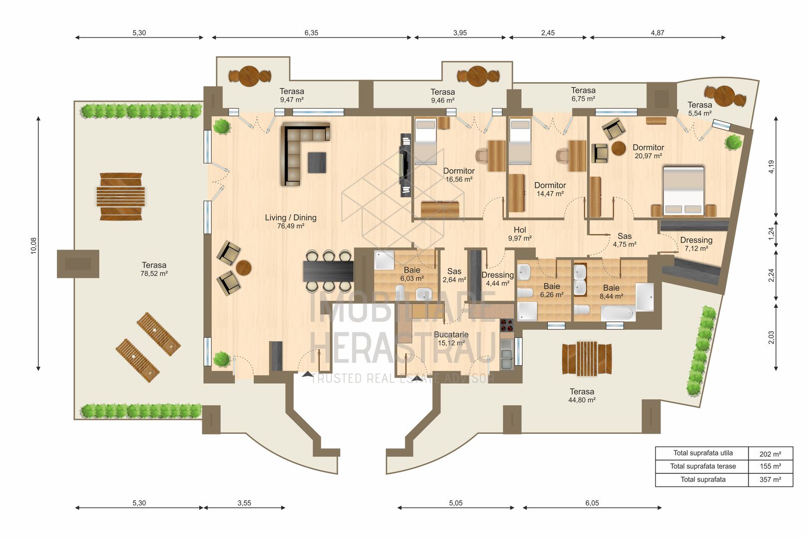 4 room Apartment for sale, Soseaua Nordului area